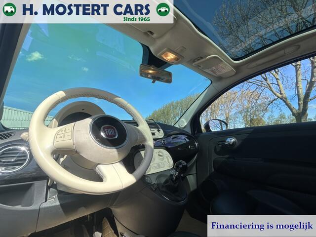 Fiat 500 1.2 Lounge  PANORAMA  LEDER  APK  E BANDEN  DISCOUNT COLLECTIE 