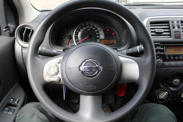 Nissan Micra 1.2 Acenta Airco, Bluetooth, Elektr. ramen V, Boordcomputer, Central deurvergrendeling, Ledere versnellingspook