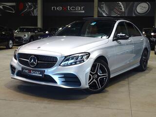 MERCEDES-BENZ C-KLASSE 180 d Berline AMG Line GTRONIC LED-NAVI-CUIR-TOIT PANO
