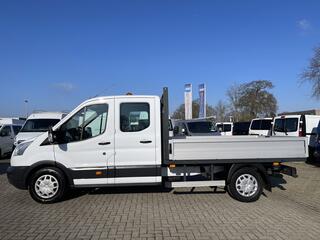 FORD TRANSIT 350 2.0 TDCI L3H1 DC 7 persoons pickup / vaste prijs rijklaar � 18.950 ex btw / lease vanaf � / airco / cruise / open laadbak / trekhaak 2650 kg / euro 6 diesel