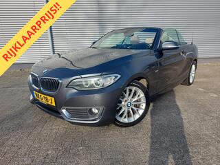 BMW 2-SERIE Cabrio 218i High Executive, airco,navigatie,stoelverwarming,parkeersensoren,cruisecontrol,