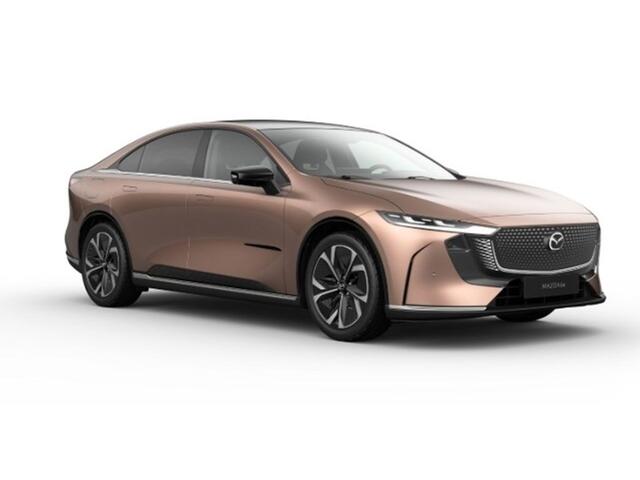 Mazda 6 MAZDA 6e 5HB EV 66.8 kWh 258 hp Takumi metaalkleur Melting Copper met warm beige interieur