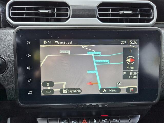 Dacia Duster 1.3 TCe 150 Journey ,airco,parkeersensoren, cruise,rondom camera,trekhaak,navigatie,stoelverwarming,