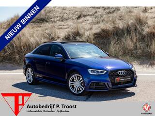 AUDI A3 Limousine 2.0 TFSI S3 quattro Panoramadak/Navigatie/Virtual cockpit/Parkeersensoren rondom/Apple carplay/Adaptive cruise control/Stoelverwarming/Climate control/DAB/18'' Lichtmetalen velgen.