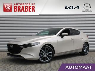 MAZDA 3 2.5 e-SkyActiv-G M Hybrid 140 Exclusive-line | Nieuw | Stuur-/stoelverwarming | 360 Camera | Dodehoek detectie | HUD | Bose audio | 18