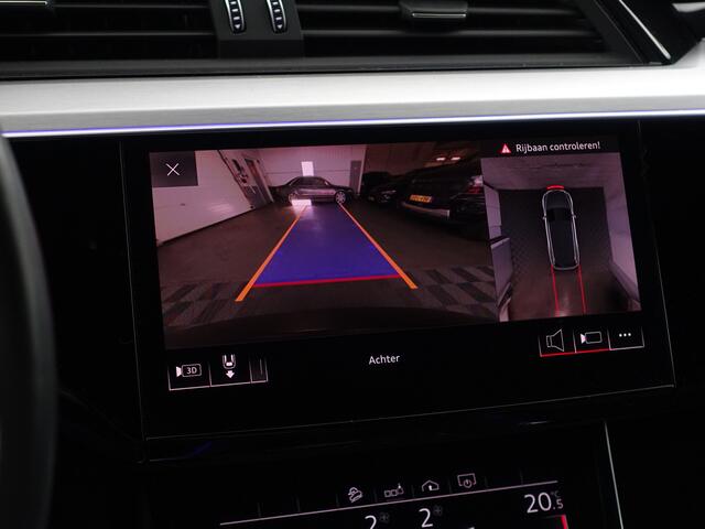 Audi E-Tron 55 quattro advanced 95 kWh- SOH 91%, Bang Olufsen, 2x Laadpoort, Camera Spiegels, 360 Camera, Panoramadak
