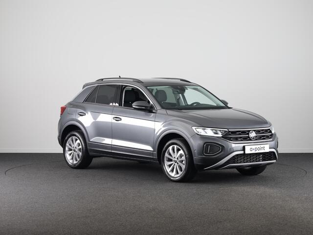 Volkswagen T-ROC Life Edition 1.5 110 kW / 150 pk TSI SUV 7 versn. | Verlengde garantie | Private lease vanaf ¤ 699,- pm | Navigatie via App | Parkeersensoren Pa