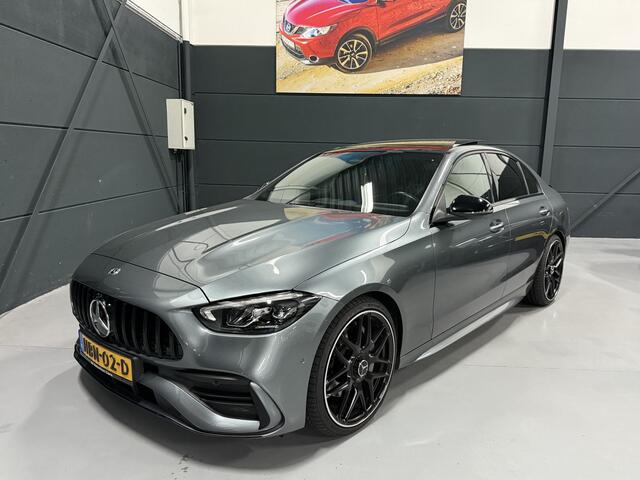 Mercedes-Benz C-Klasse 180 AMG Line Automaat - Leder - Navigatie - Camera - Panoramadak - Full Option - staat - 1e Eigenaar