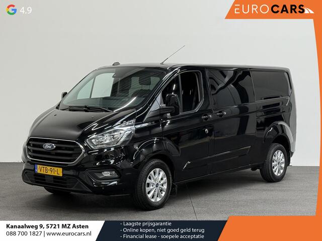 Ford Transit CUSTOM 300 2.0 TDCI L2H1 Limited Dubbele cabine Automaat Navi Airco 2 Schuifdeuren Trekhaak PDC Carplay DAB