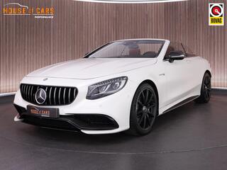 MERCEDES-BENZ S-KLASSE S63 AMG Cabrio 585pk 4Matic |dealer onderhouden|Carbon exterieur|Burmester High end|drivers package|luchtvering|Air scarf|nightvision|massage|memory|Carbon interieur|HUD|360 camera|