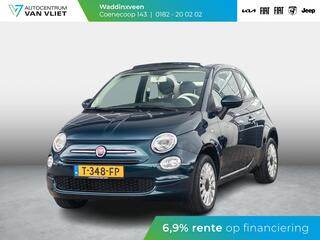 FIAT 500C Hybrid Club | Airco | Cruise | PDC | Apple Carplay | Kap Beige | Ambiance Ivoor