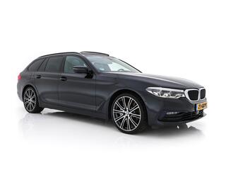 BMW 5-SERIE Touring 530d Sportline High Executive Aut. *PANO | LEATHER | FULL-LED | MEMORY-PACK | TOP-VIEW | HEATED-COMFORTSEATS | NAVI-FULLMAP | PRIVACY-GLASS | AMBIENT-LIGHT | ECC | CARPLAY | PDC | TOWBAR | SHIFT-PADDLES | 20
