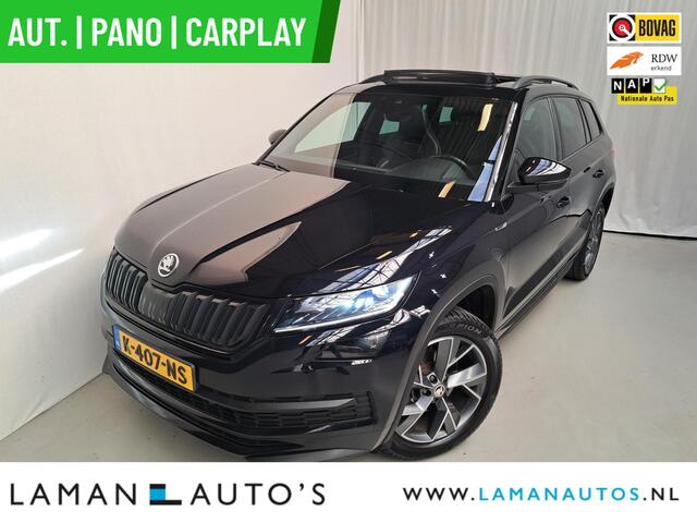 Skoda Kodiaq 1.5 TSI 150pk DSG Sportline Business Aut. | Pano Open Dak Virtual Leder/Alcantara CarPlay Canton 19 Triglav LMV ECC Navi LED ACC Camera Trekhaa