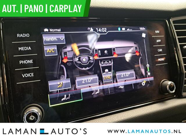Skoda Kodiaq 1.5 TSI 150pk DSG Sportline Business Aut. | Pano Open Dak Virtual Leder/Alcantara CarPlay Canton 19 Triglav LMV ECC Navi LED ACC Camera Trekhaa
