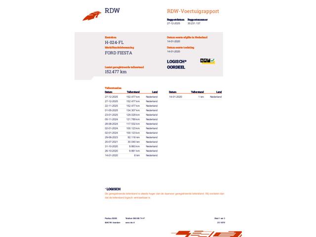 Ford Fiesta 1.0 EcoBoost 5 deurs Connected | 1e EIG | CRUISE |