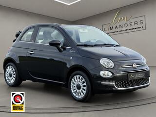 FIAT 500C 1.0 Hybrid Dolcevita 2022 ZWART | Cabriolet | Leder | Airco