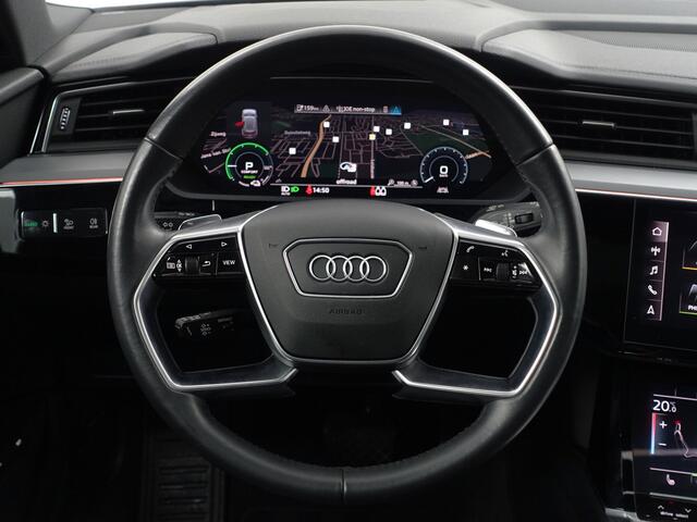 Audi E-Tron 55 quattro advanced Pro Line Plus 95 kWh- SOH 92%, Panoramadak, Luchtvering, Sfeerverlichting, Head Up, 360 Camera, Carplay