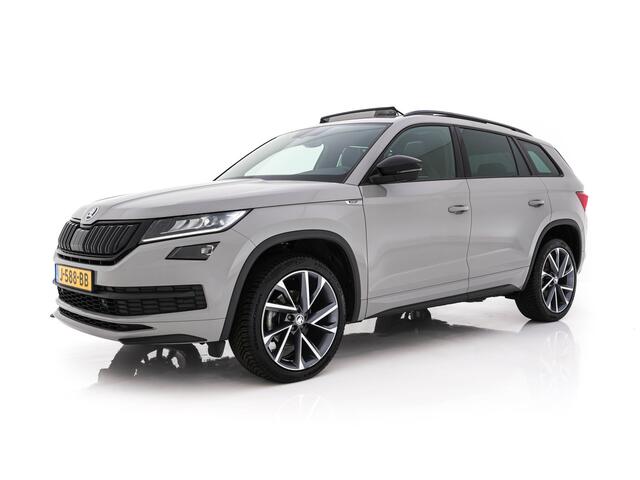 Skoda Kodiaq 1.5 TSI Sportline Business INCL-BTW Aut. PANO | LEATHER-MICROFIBRE | FULL-LED | MEMORY-PACK | DIGI-COCKPIT | NAVI-FULLMAP | CAMERA | DAB+ | AMB
