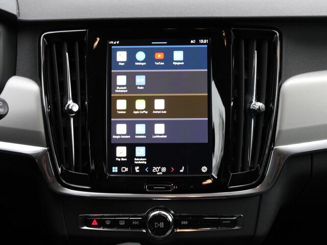Volvo V90 T6 Recharge AWD Core Bright Trekhaak / Automaat / 360 camera / Privacy glas / Adaptive cruise control / Leder interieur / Google Maps navi