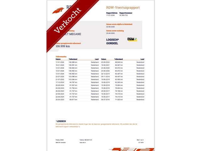 Renault Megane Coup�-Cabriolet 2.0-16V AUTOMAAT/CRUISE APK 01/2027 VASTEPRIJS