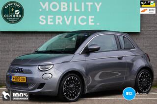 FIAT 500C La Prima 42 kWh SOH91% Leder LED CAM CarPlay AUT Groot Navi