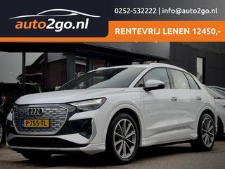 AUDI Q4 e-tron 40 2X S-LINE 77 kWh LEDER 20 INCHE-LMV CAMERA-360 DIGI-DASH NAVI LED PDC