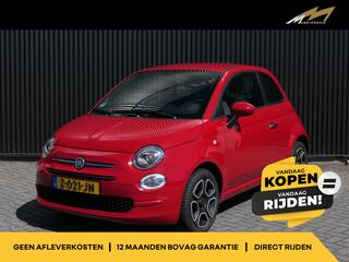 FIAT 500 1.0 Hybrid Club - Occasion Lease vanaf �339 p/m - Super nette auto! - Lage km-stand! - Cruise - bluetooth - Apple carplay / Android auto