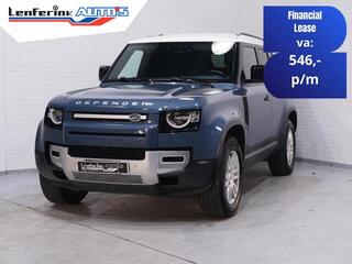LAND ROVER DEFENDER Landrover 3.0 D250 110 Grijs Kenteken 3-Zits Leder Zwart 360 Camera, Navi, Apple Carplay, LED Koplampen