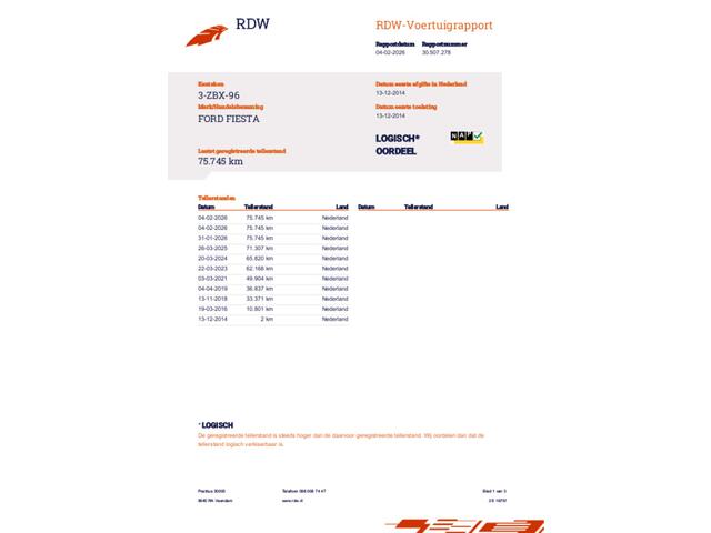 Ford Fiesta 1.0 EcoBoost 5 deurs Titanium 1e EIG | TREKHAAK |