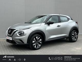 NISSAN JUKE 1.0 DIG-T Acenta Handgeschakeld / Allseason banden / Apple carplay Android auto / Stoelverwarming / Achteruitrijcamera / Nissan Connect Navigatie / Cruise control / Climate control / Lichtmetalen wielen 17