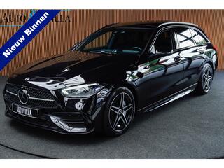 MERCEDES-BENZ C-KLASSE Estate 180 AMG Line Panodak Leer 360� Memory Distronic+ Matrix Laser Navi LED Nightpack Elektr. trekhaak PTS Ambient Plus Elekt. achterklep LM velgen BTW auto!