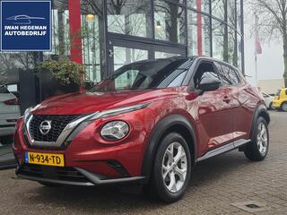 NISSAN JUKE 1.0 DIG-T Tekna AUTOMAAT | Trekhaak | Navigatie via Apple Carplay | Cruise Control | Climate Control | Parkeersensoren + Camera