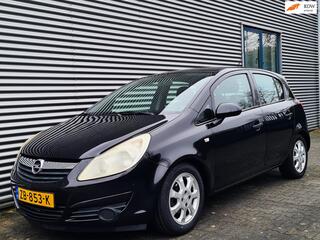 OPEL CORSA 1.0-12V Essentia 5drs 03-2008 Zwart Metallic APK NIEUW!!