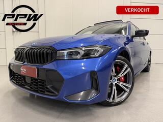 BMW 3-SERIE Touring 330e M-Sport Facelift PANO/TREKHAAK/HEAD-UP/CURVED DISPLAY/ACC/MEMORY/SOH 95%/CAMERA/KEYLESS/19