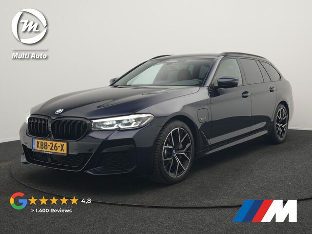 BMW 5-Serie Touring 530e M Sport PHEV 293pk Dealer O.H | Trekhaak af fabriek | Adaptive Cruise | 19L.M | Lederen Sportstoelen Verwarmd | Camera & Parkassi