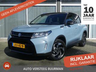 SUZUKI VITARA 1.4 Boosterjet Smart Hybrid Style AUTOMAAT, � 4.300,- DEMO VOORDEEL, TREKHAAK, SharkFin antenne, Instaplijsten, Beschermstrip Achterbumper Navigatie, Carplay / Android Auto.