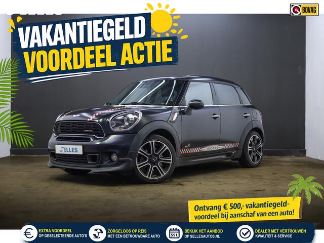 Mini Countryman Mini 1.6 John Cooper Works ALL4 Chili | Airco | Climate Control | Stoelverwarming | Sport uitlaat origineel | Lederen bekleding | Panorama 
