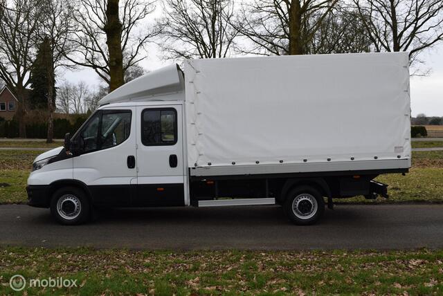 Iveco Daily 35S18D 3.0 180pk |Open Laadbak met huif | Dubbele Cabine | wb410 DC