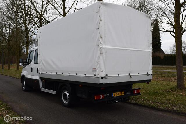 Iveco Daily 35S18D 3.0 180pk |Open Laadbak met huif | Dubbele Cabine | wb410 DC