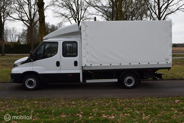 Iveco Daily 35S18D 3.0 180pk |Open Laadbak met huif | Dubbele Cabine | wb410 DC