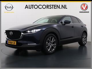 MAZDA CX-30 2.0I 187PK Automaat e-Hybrid Leder Luxury Bose�-Audio Adap.Cruise Apple Carplay/Android Auto Navi Ecc Camera Head-Up Display SkyActiv-X Pdc Elek.Stoel Stoel+Stuurverwarming Elek.Achterklep Dodehoek detector Rijstrooksensor 1e Eigenaar Origineel Nederlands