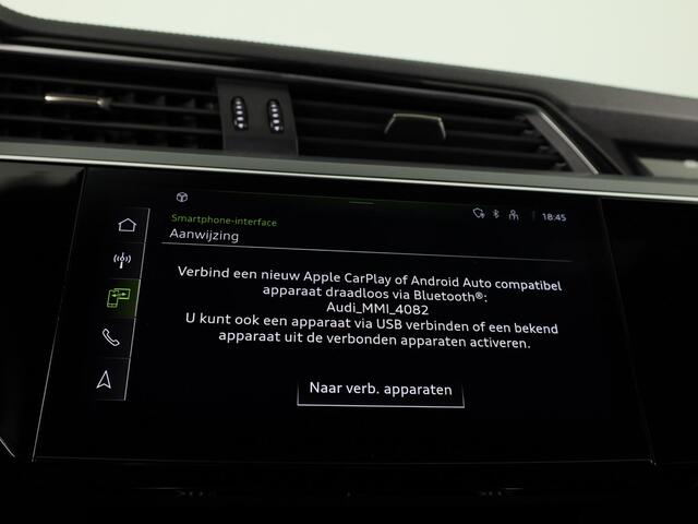 Audi Q8 e-tron 50 quattro Edition 95 kWh 340pk | SOH 96% | Lederen bekleding | | 20 inch lichtmetalen velgen | Elektrisch verstelbare voorstoelen met geheu