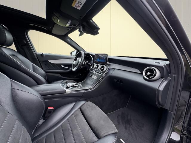 Mercedes-Benz C-Klasse 300e AMG Premium+ Soh 98%/PANO/VIRTUAL/360-CAMERA/SFEERVERL/NIGHT-PAKKET/LED