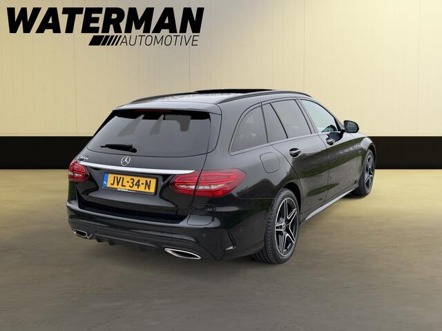 Mercedes-Benz C-Klasse 300e AMG Premium+ Soh 98%/PANO/VIRTUAL/360-CAMERA/SFEERVERL/NIGHT-PAKKET/LED