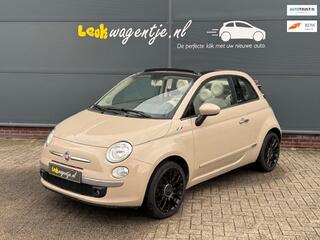 FIAT 500C 1.2 Lounge Cabrio *cappuccino *velgen nieuwstaat