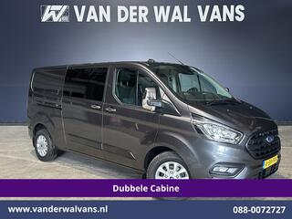FORD TRANSIT CUSTOM 2.0 TDCI 170pk L2H1 Dubbele Cabine Euro6 Airco | 5-Zits | Camera | LED | Cruisecontrol | 2800kg Trekhaak Stoelverwarming, Verwarmde voorruit, Parkeersensoren