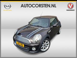 MINI COOPER Mini Cabrio 1.6 Chili Leer Elek.dak Stoelverw. Ecc Pdc Mistlampen CruiseControl Radio Cd/Usb Autom.Verlichting Isofix 17''LM