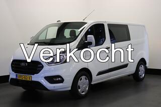 FORD TRANSIT CUSTOM 2.0 TDCI 130PK L2 Dubbele Cabine EURO 6 - Airco - Navi - Cruise - Trekhaak - � 18.950,- Excl.