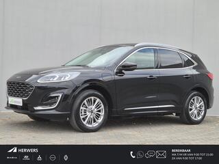 FORD KUGA 2.5 PHEV Plug-in Vignale Automaat / Fabrieksgarantie tot 04-2026 / Driver Assistance Pack / Technology Pack / Dealer Onderhouden / HUD / Apple Carplay Android Auto / Stuur-, Stoel en Achterbankverwarming / Adaptief CC / Voorruit verwarming / Elektrische a
