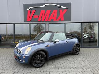 MINI COOPER Cabrio Cabriolet 1.6 Airco PDC Stoelverw  1/2 Leder